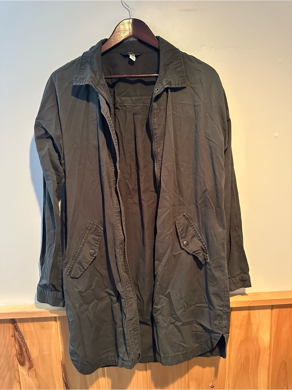 Olive Green Lightweight Utility Jacket